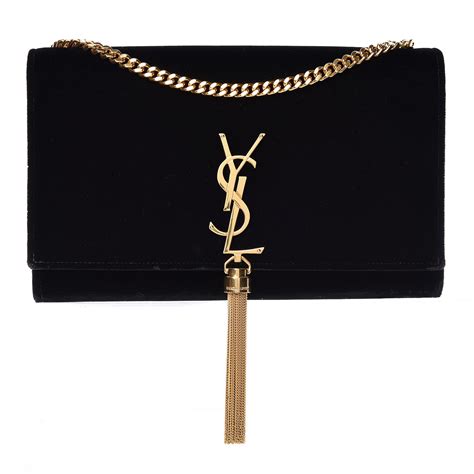 ysl kate medium tassel bag velvet fashionphile